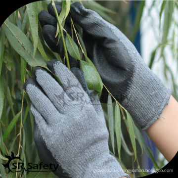 SRSAFETY Los guantes de latex de poliéster gris más baratos revestidos de látex